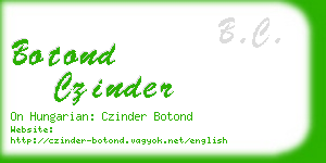 botond czinder business card